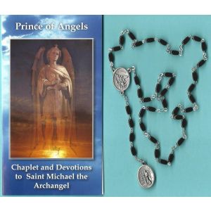 St. Michael Chaplet / Rosary (The Angelic Crown) - Black