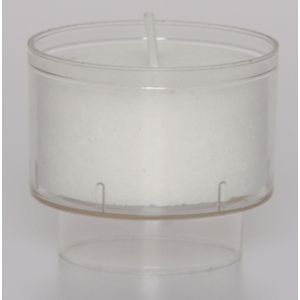 Clear Plastic Cased Votive Candle With Skirt