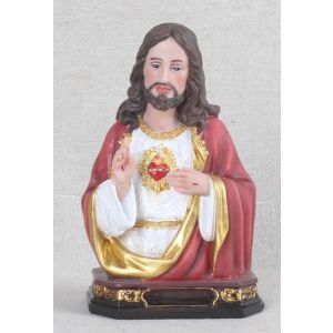 Sacred Heart Bust Statue - 6
