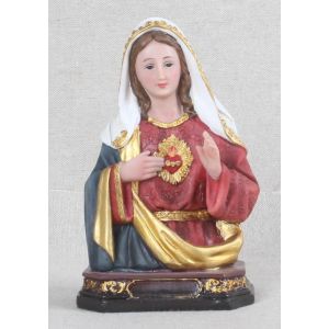 Immaculate Heart of Mary Bust Statue - 6