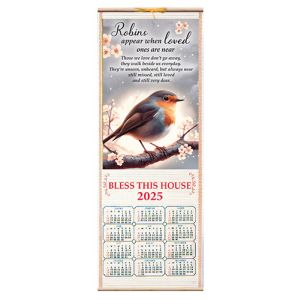 Robins Wood Scroll Calendar 2025