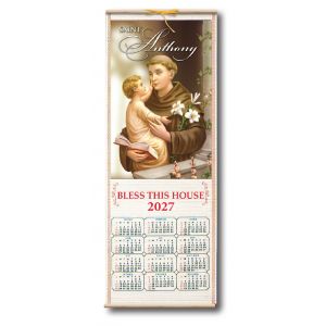 St. Anthony Wood Scroll Calendar 2027