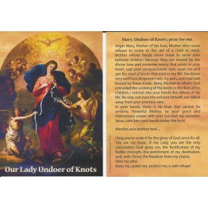 Prayer Card - Our Lady Undoer of Knots 