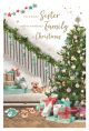 Christmas Card: For a Lovely Sister and Family