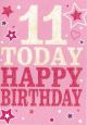 11 Today Happy Birthday (Pink) 27634
