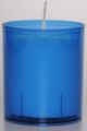 Blue Plastic Cased Votive Candle