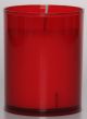 Red Plastic Cased Votive Candle