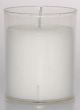 Clear Plastic Cased Votive Candle