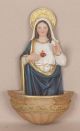 Immaculate Heart of Mary Holy Water Font (White & Blue)  - 6