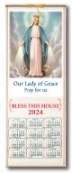 Our Lady of Grace Wood Scroll Calendar 2025