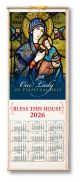 Our Lady of Perpetual Help Wood Scroll Calendar 2026