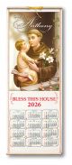St. Anthony Wood Scroll Calendar 2026