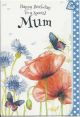 Card - Birthday Special Mum - Butterfly & Flowers