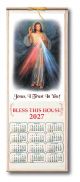 Divine Mercy Wood Scroll Calendar 2027