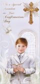 Confirmation Boxed Card/Grandson