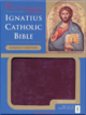 IGNATIUS CATHOLIC BIBLE - BURGUNDY LEATHER WITH ZIP