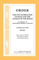 Order for the Celebration of Mass & The Liturgy of the Hours 2026-2027