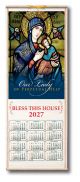 Our Lady of Perpetual Help Wood Scroll Calendar 2027