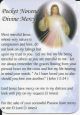 Prayer Card - Pocket Novena Prayer To The Divine Mercy