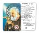 Prayer Card - St Padre Pio with Relic - CBC 71809
