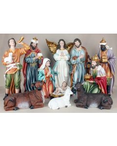 24" Nativity Figures (Shepherd holding a golden horn)[COLLECTION ONLY]