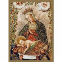 Christmas Cards: THE VIRGIN ADORING THE CHRIST CHILD WITH TWO SAINTS