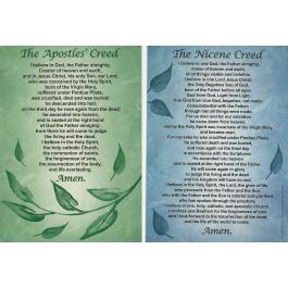 Prayer Card - Apostles' Creed - Nicene Creed